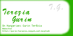 terezia gurin business card